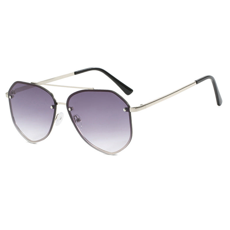 Damen geometrische Sonnenbrille mit filigranem Gestell Brehn