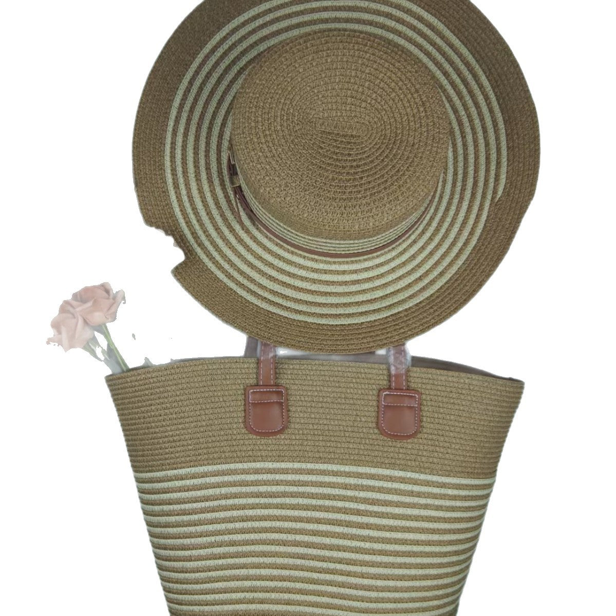 Strandtasche und Sonnenhut Set Brehn
