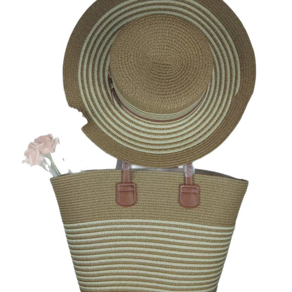 Strandtasche und Sonnenhut Set Brehn