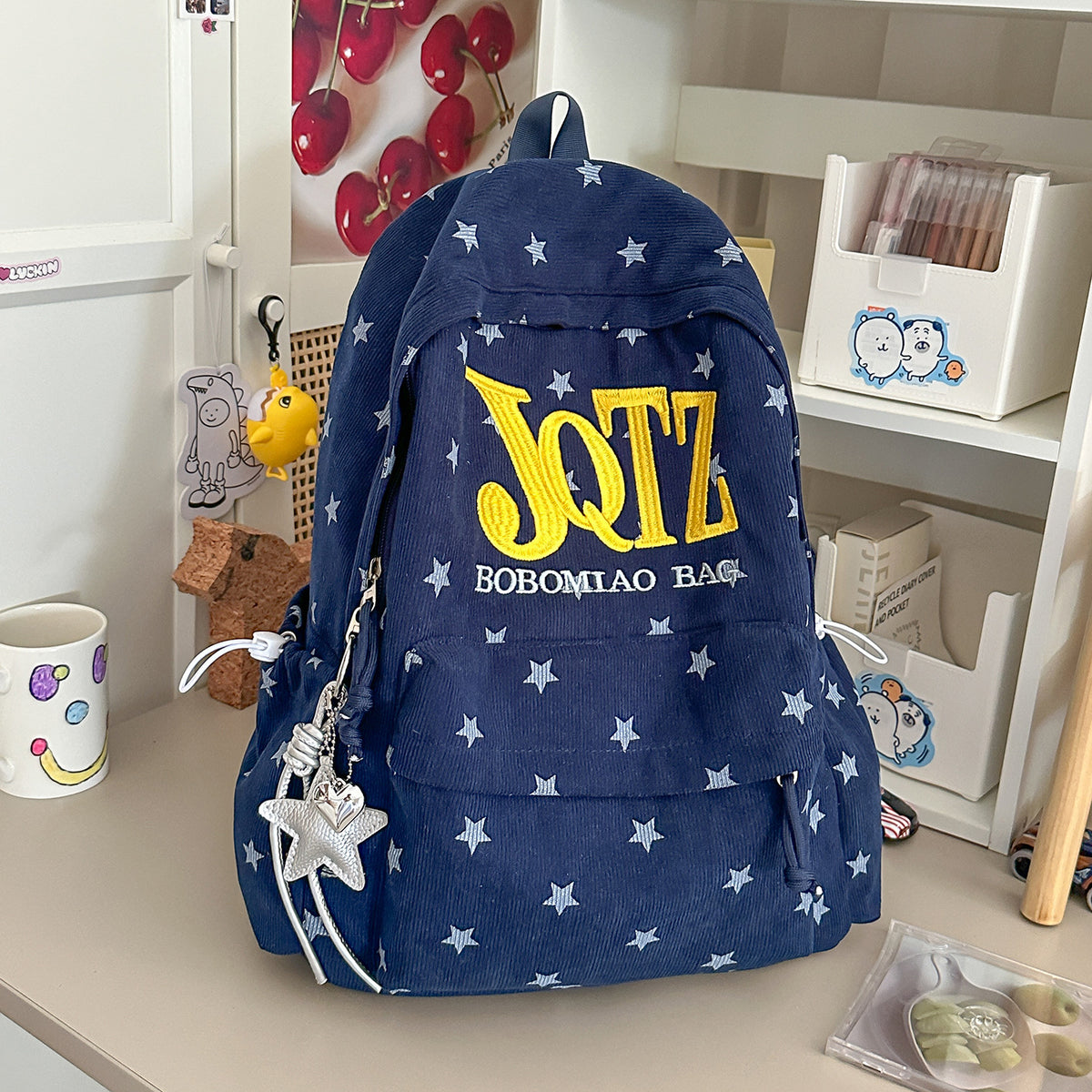 Stylischer mit Sternen verzierten Cordura-Rucksack Brehn