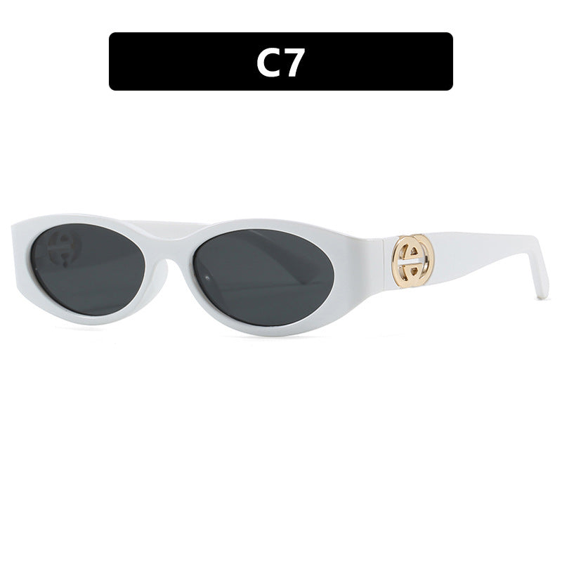 Damen modische Katzenaugen-Sonnenbrille mit schützendem UV-Filter und luxuriösen Akzenten Brehn
