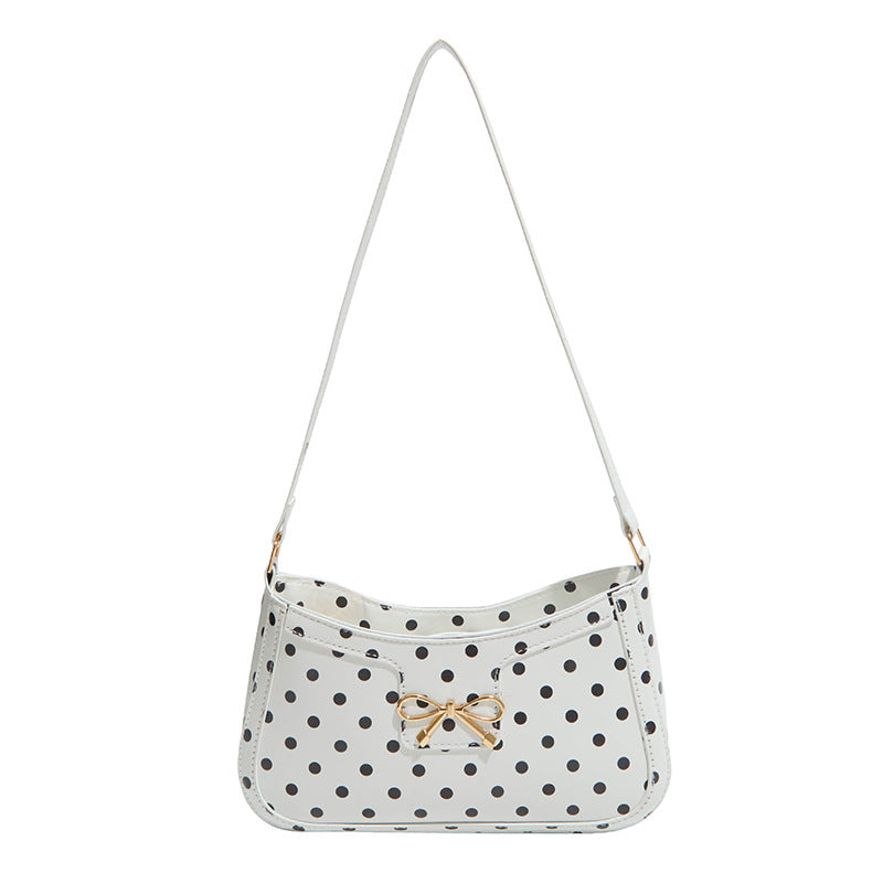 WoPolka Dot Muster Hobo Handtasche Brehn