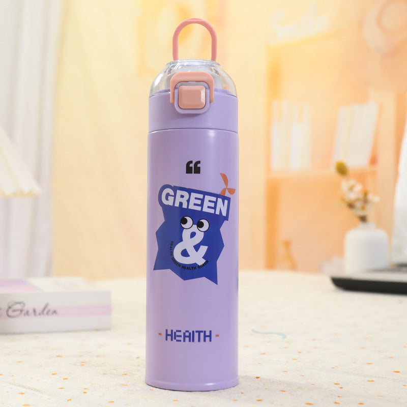 Damen Isolierte Trinkflasche mit praktischem Klappverschluss Brehn