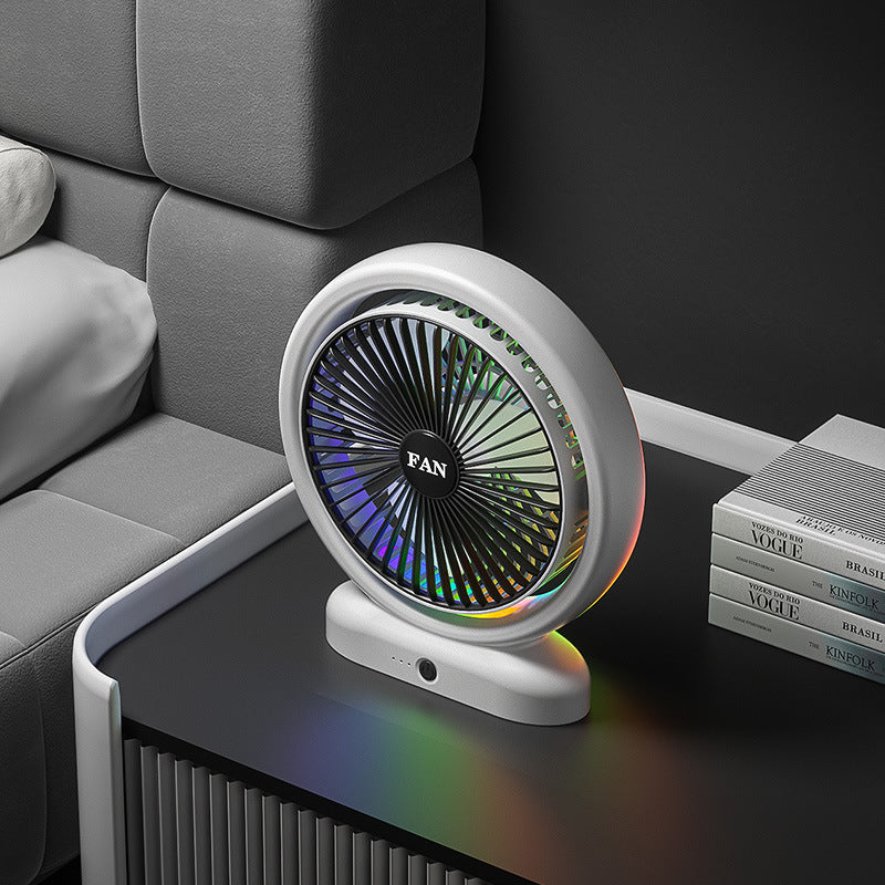 Unisex Portabler Luftzirkulationsventilator mit LED-Ambientebeleuchtung Brehn