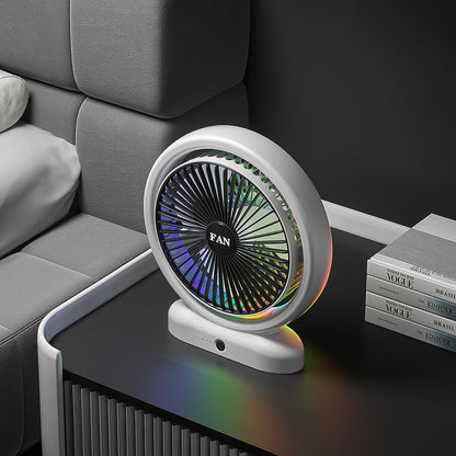 Unisex Portabler Luftzirkulationsventilator mit LED-Ambientebeleuchtung Brehn