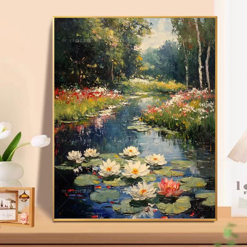 Florale Landschaft Ölgemälde Wandkunst Brehn
