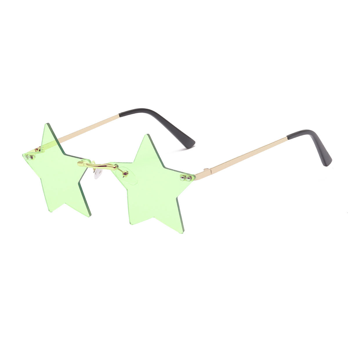 Damen auffällige Sonnenbrille mit sternförmigem Rahmen und gradienten Gläsern Brehn