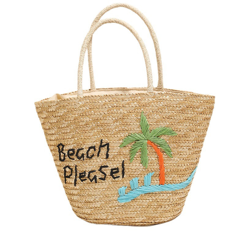 Damen Handgefertigte Strandtasche mit verspieltem Motiv und robusten Tragegriffen Brehn
