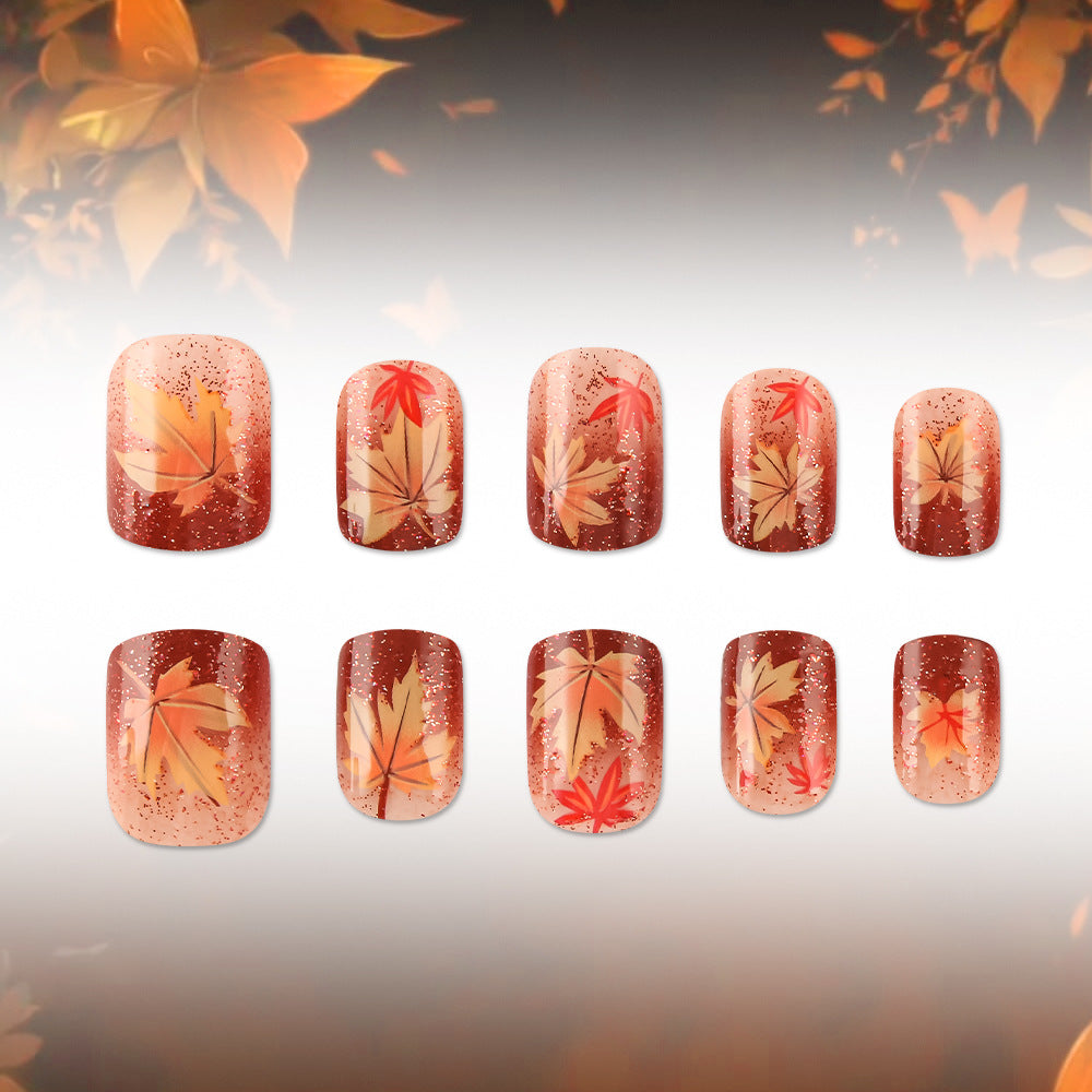 Herbst-Themen Gel-Nagelkunst Brehn