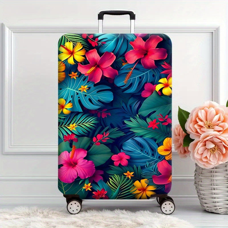 Damen Hartschalenreisekoffer mit tropischem Blumenmuster Brehn