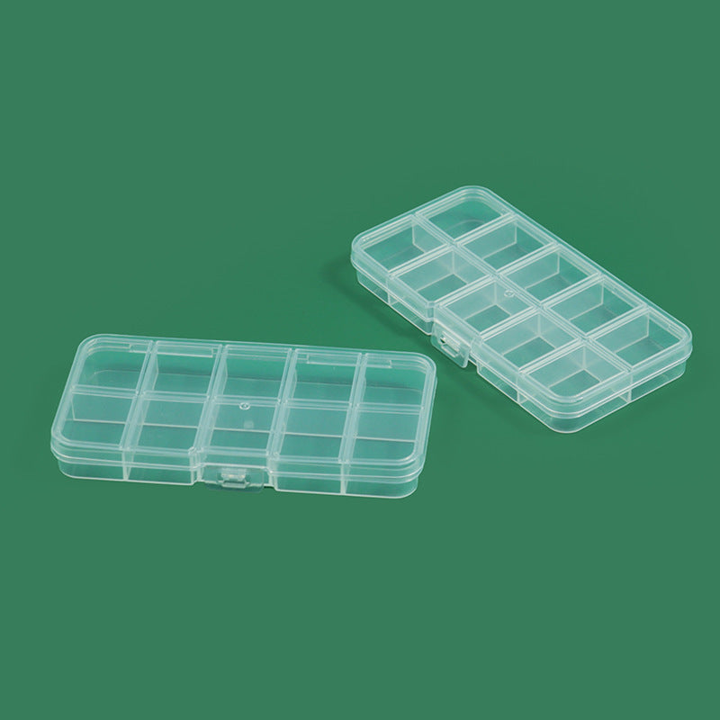 Modular transparente Multi-Compartment Lagerbox Brehn
