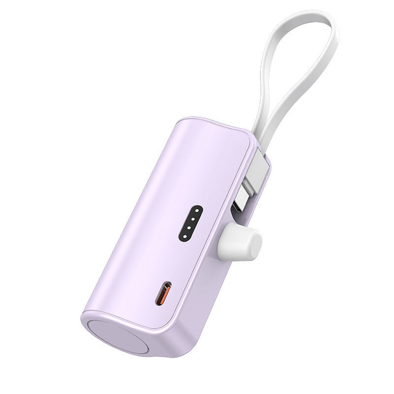 Tragbare Powerbank mit integriertem Ladekabel und kompaktem Design Brehn