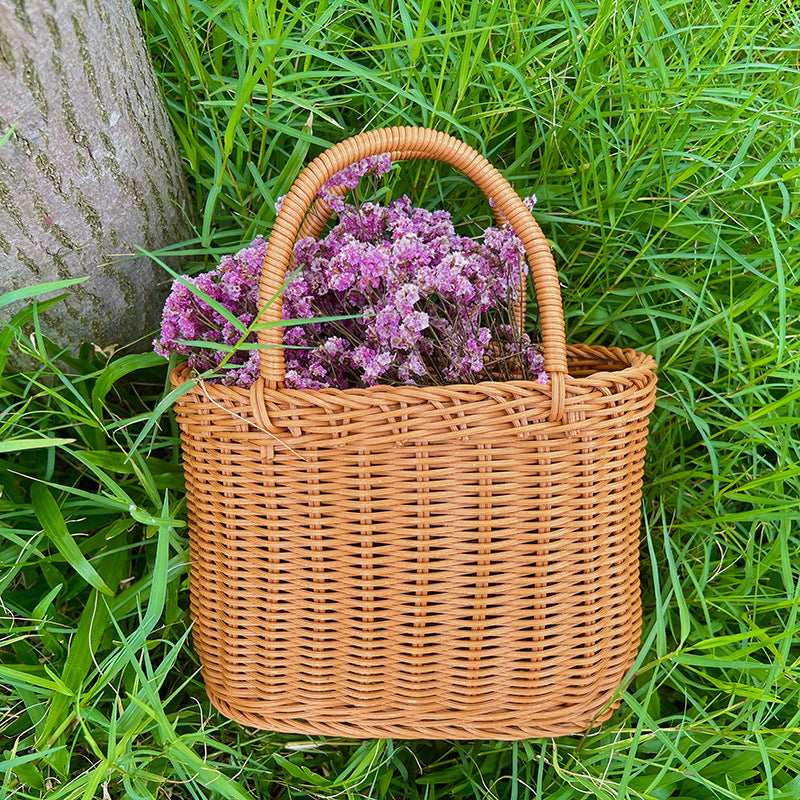 Stylischer handgewebter Weidenpicknickkorb Brehn