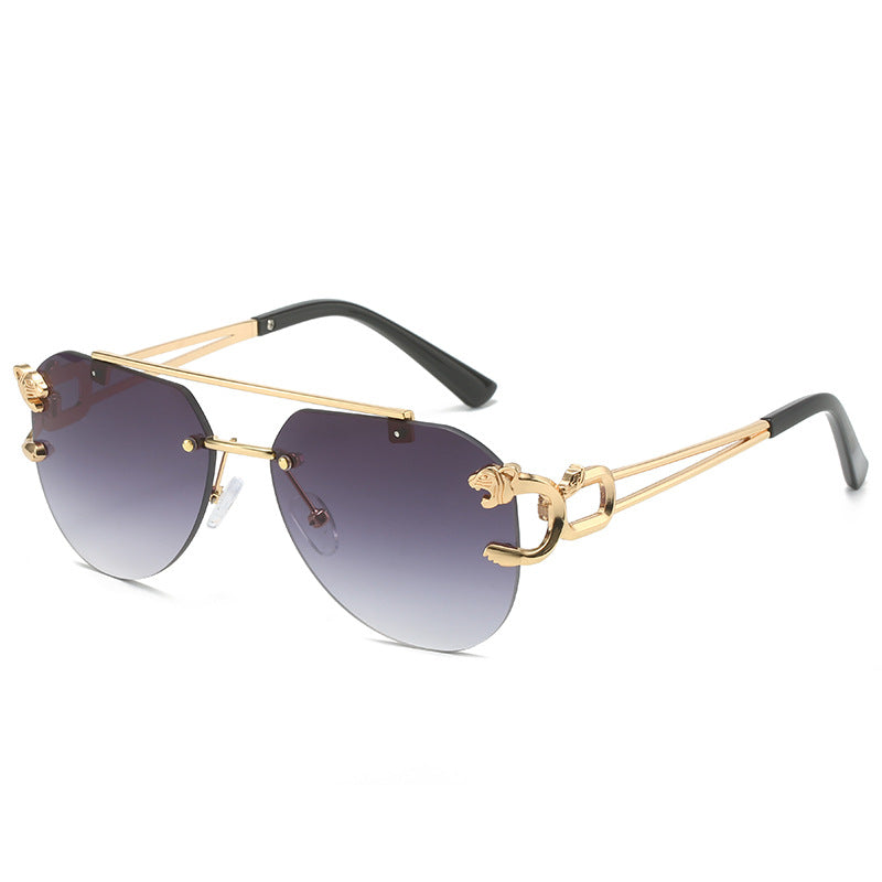Damen Designer-Sonnenbrille mit elegantem Metallrahmen und polarisierenden Gläsern Brehn