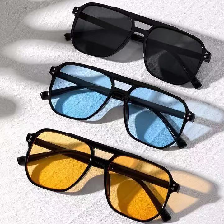 Stylische Quadratische Rahmen Sonnenbrille Brehn