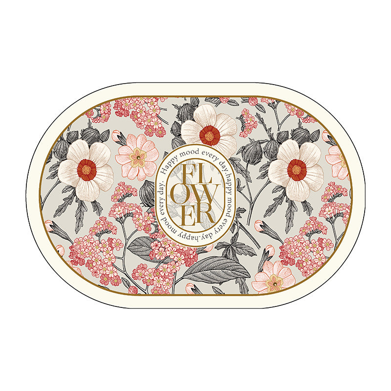 Blumenmuster Dekorativer Bodenmatte
