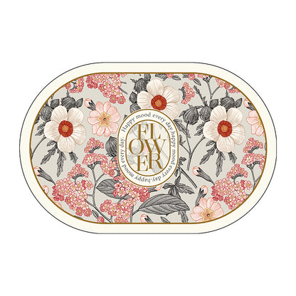 Blumenmuster Dekorativer Bodenmatte