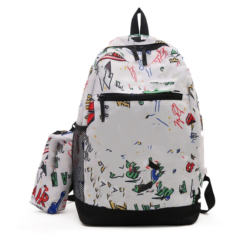 Moderner Freizeit-Rucksack mit Kreativen Druckmotiven Brehn