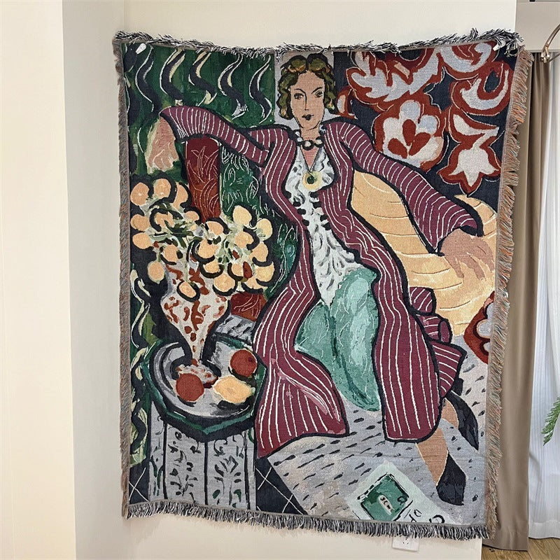 Künstlerischer abstrakter Wandteppich