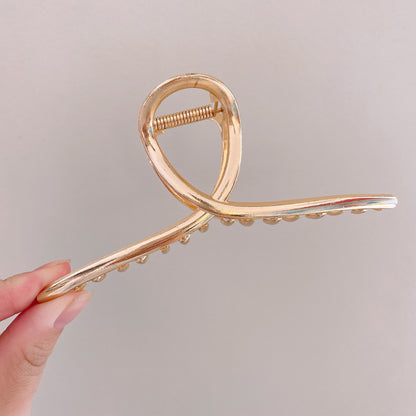 Eleganter Chrome-Haarclip Brehn