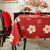 Festliches Blumendesign Tischdecke