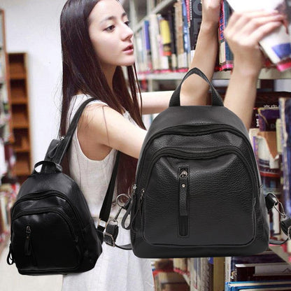 Strukturierter Leder Mini-Rucksack Brehn