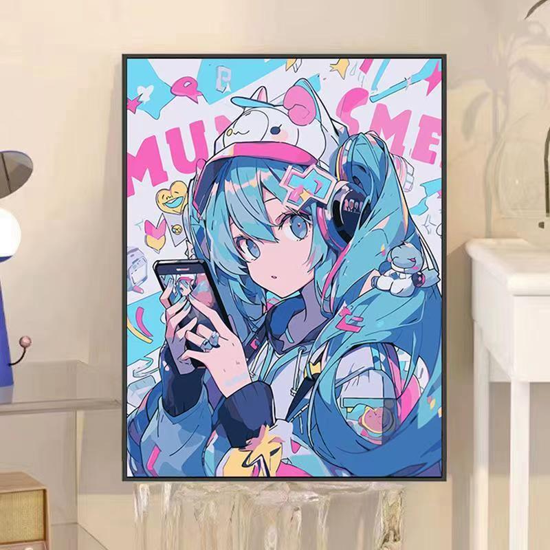 Anime-inspirierte dekorative Wandkunst Brehn