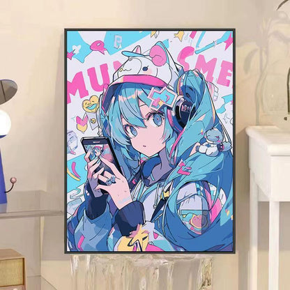 Anime-inspirierte dekorative Wandkunst Brehn