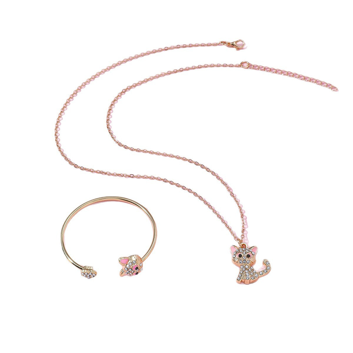 Verspieltes Katzen-Schmuckset Brehn