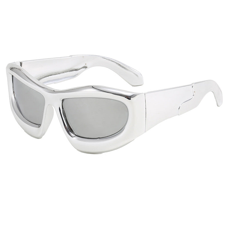 Damen Sportliche Sonnenbrille mit robustem, geometrischem Rahmendesign Brehn