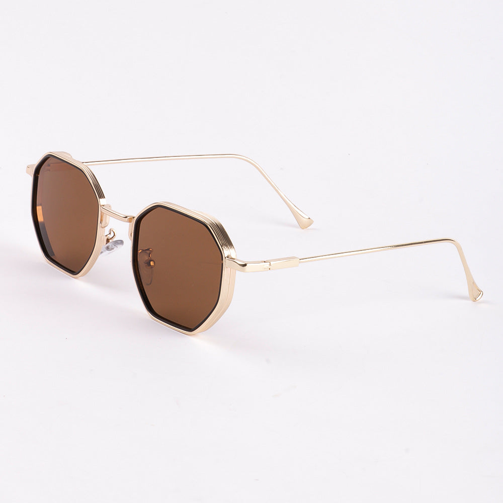 Damen Sonnenbrille im modernen, achteckigen Design mit UV-Schutz Brehn