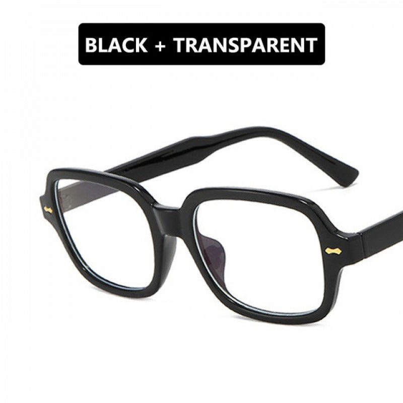 Damen modische Sonnenbrille mit kantigem Rahmen und gelben Gläsern Brehn