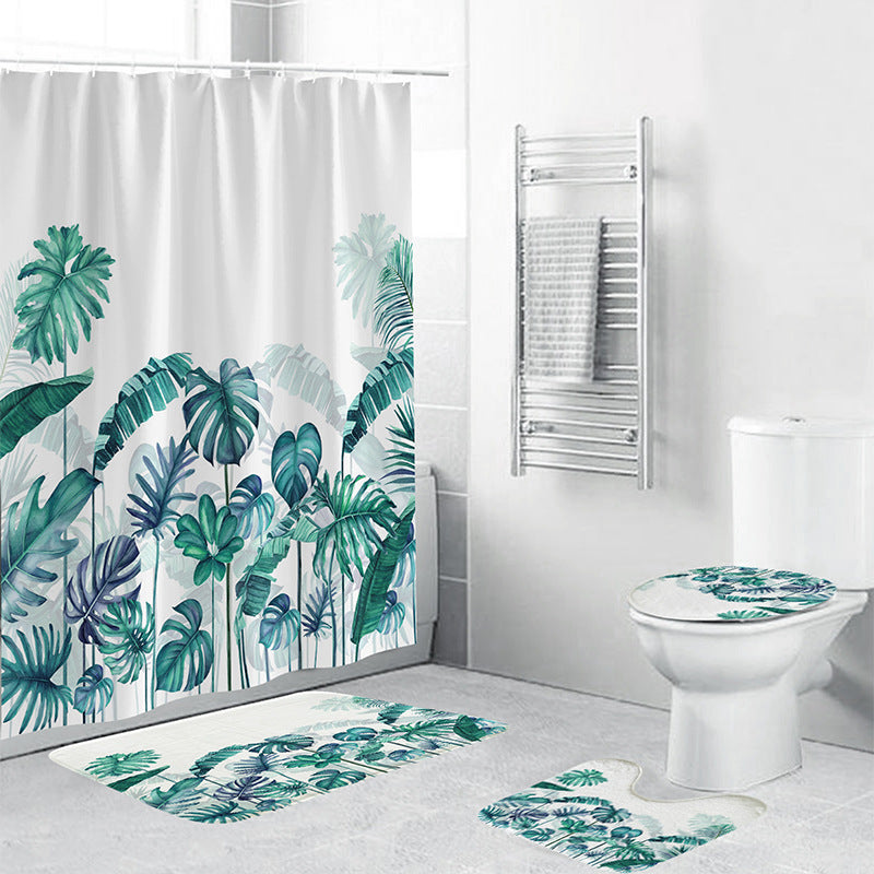 Tropische Pflanzen Badezimmer Set Brehn
