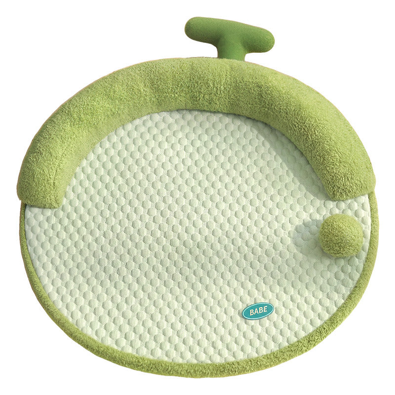 Unisex nan runde Säuglings-Krabbelmatte mit ergonomischem Nackenkissen und rutschfester Unterseite Brehn