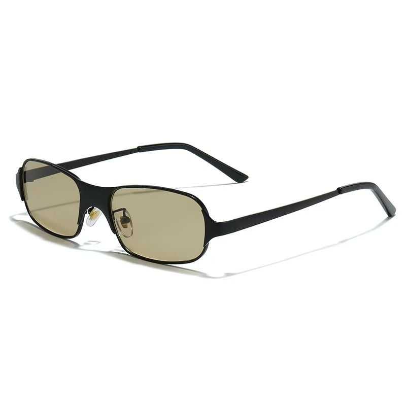 Damen moderne rechteckige Sonnenbrille mit UV-Schutz und komfortablem Gestell Brehn