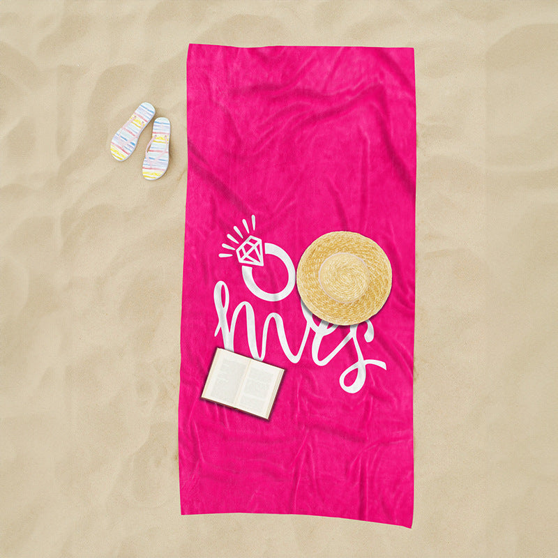 Strandtuch mit kreativem Herzdesign Brehn