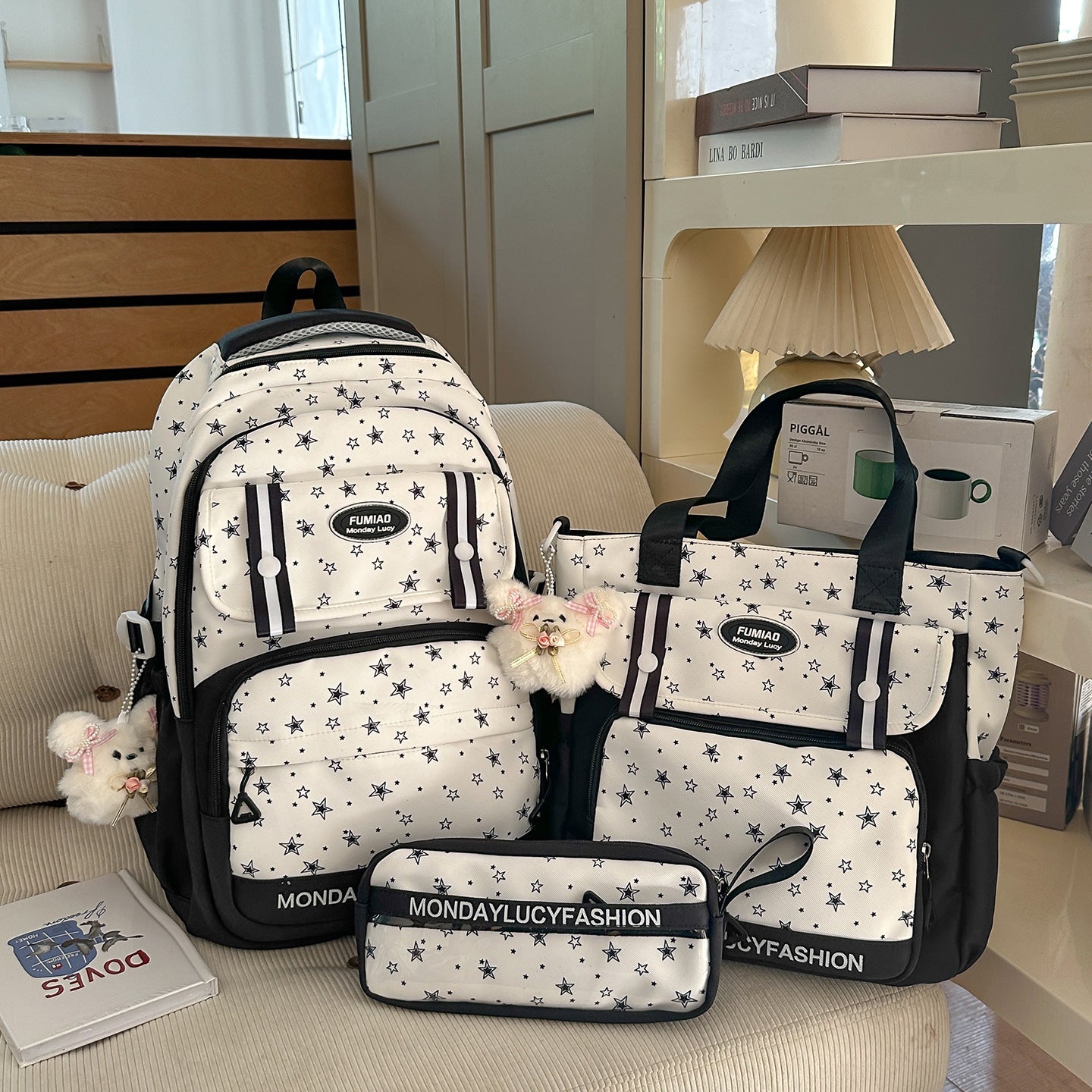 Sternenmuster Multi-Funktions-Rucksack Brehn