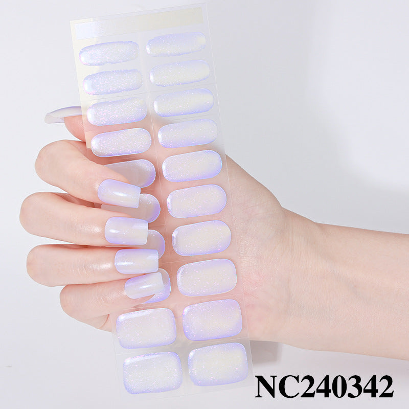 Glänzende Press-On Nail Wraps