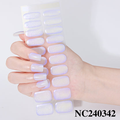 Glänzende Press-On Nail Wraps
