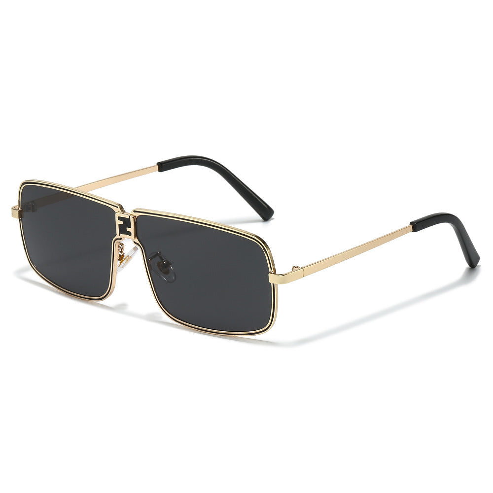 Hochmodische geometrische Rahmen-Sonnenbrille Brehn
