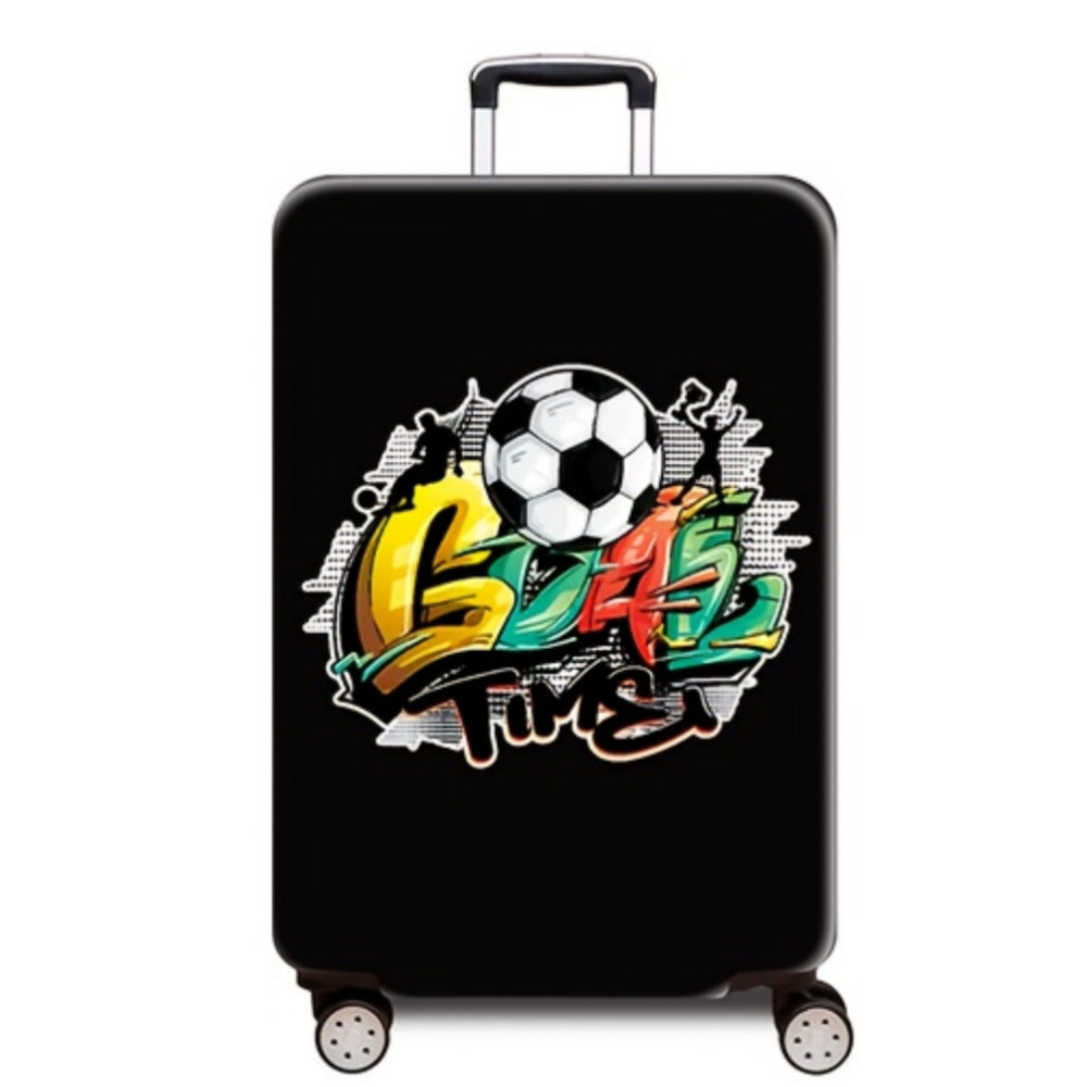 Damen Hartschalenreisekoffer mit dynamischem Fußball-Motiv Brehn