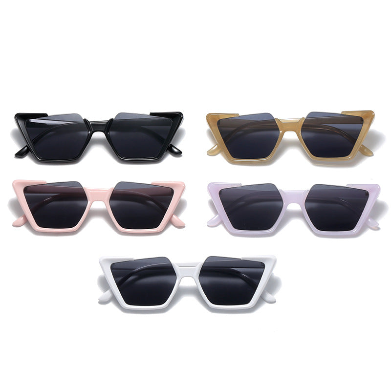 Damen moderne und stilvolle asymmetrische Sonnenbrille Brehn