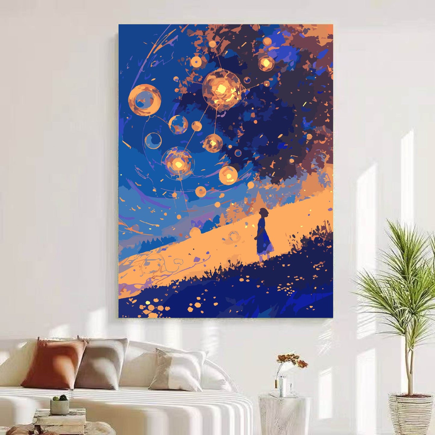 Traumhafte kosmische Landschaft Wandkunst Brehn