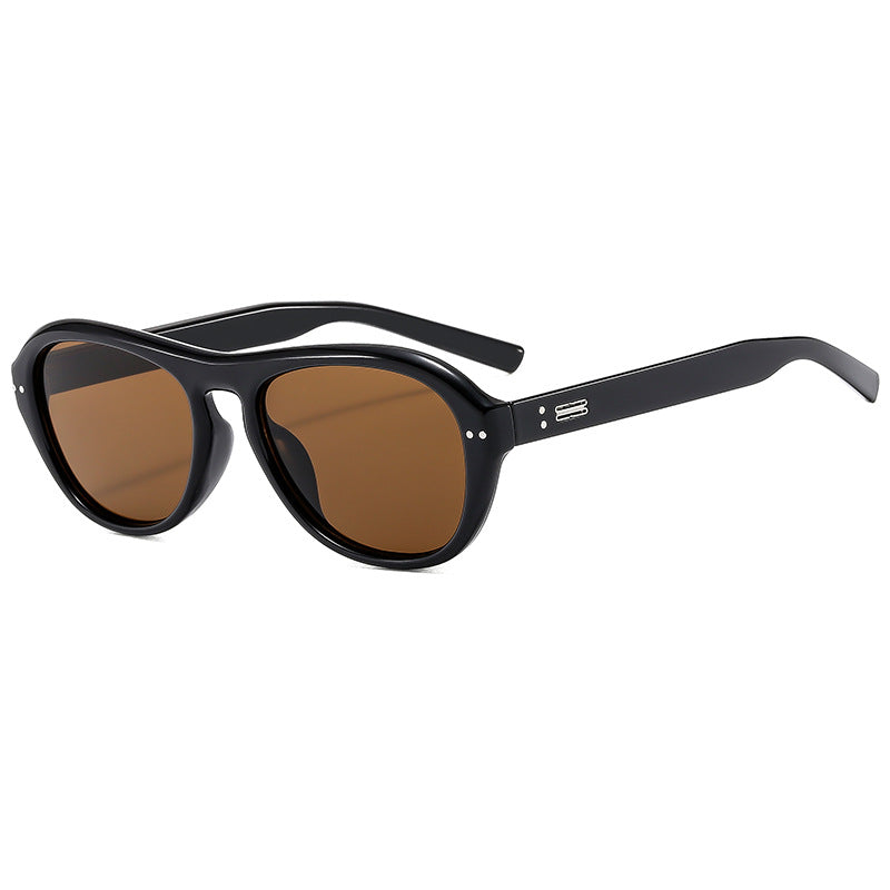 Damen modische Brille mit modischem gestreckt Rahmen und hochwertigem Kunststoff Brehn