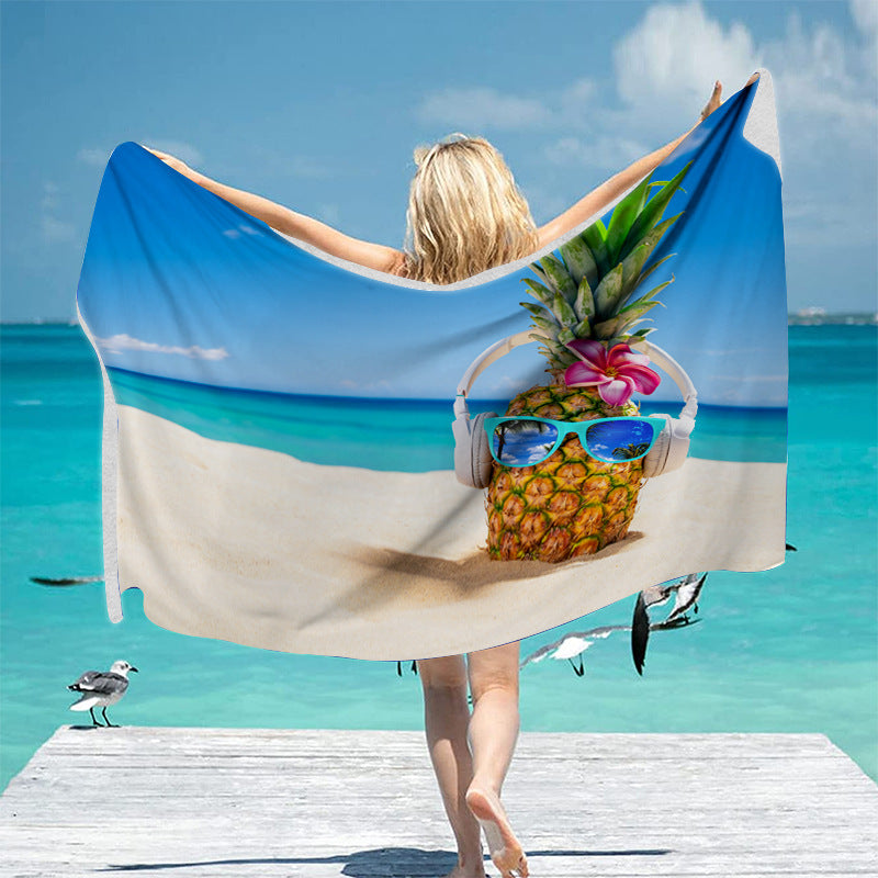 Strandtuch mit kreativem Surf-Motiv Brehn