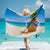 Strandtuch mit kreativem Surf-Motiv Brehn