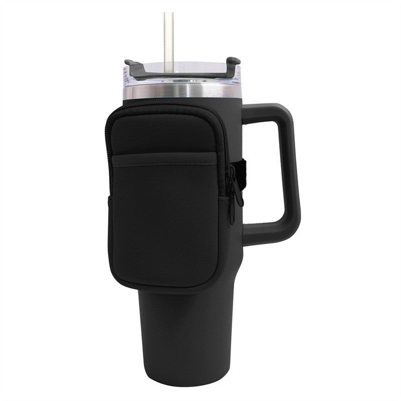 Unisex Getränkehalter mit praktischer Tasche Brehn