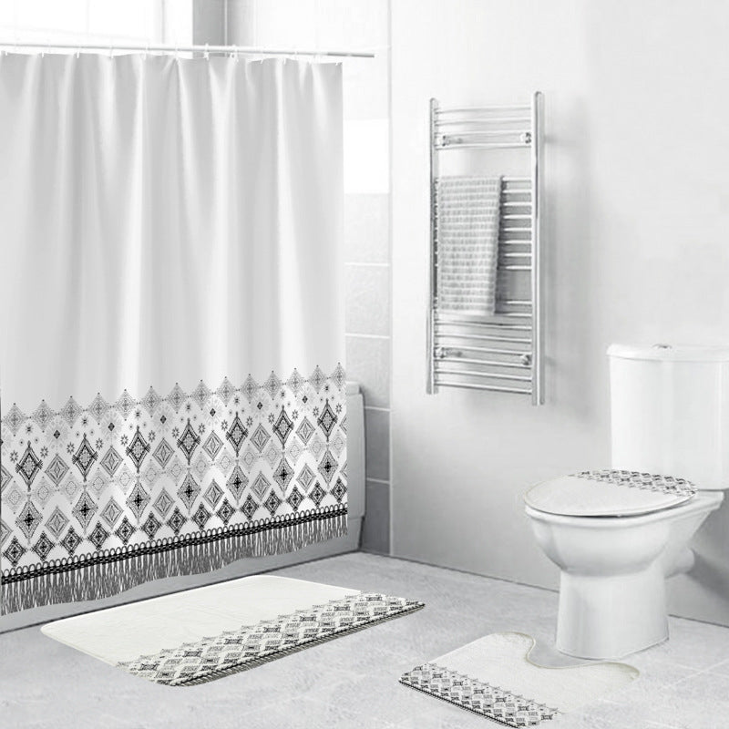 Chevron-Muster-Badezimmer-Set Brehn