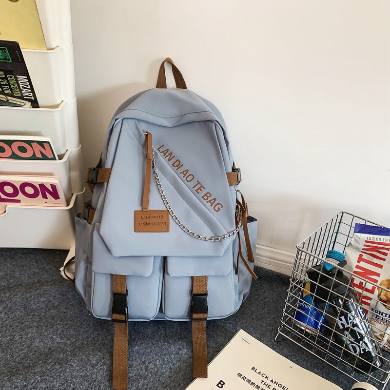 Lässiger Mehrfach-Fach Schulrucksack Brehn
