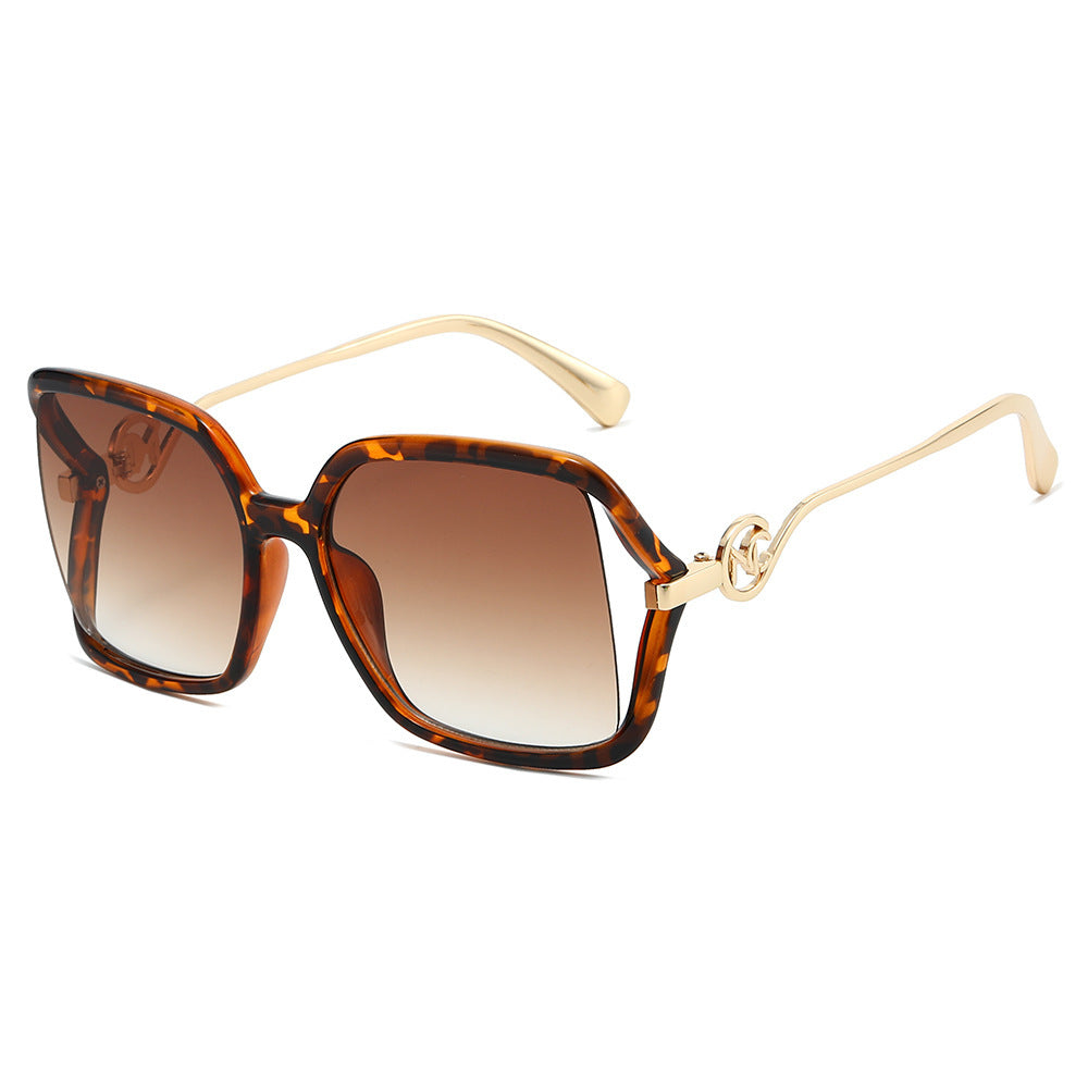 Oversized Geometric Gradient Sonnenbrille Brehn